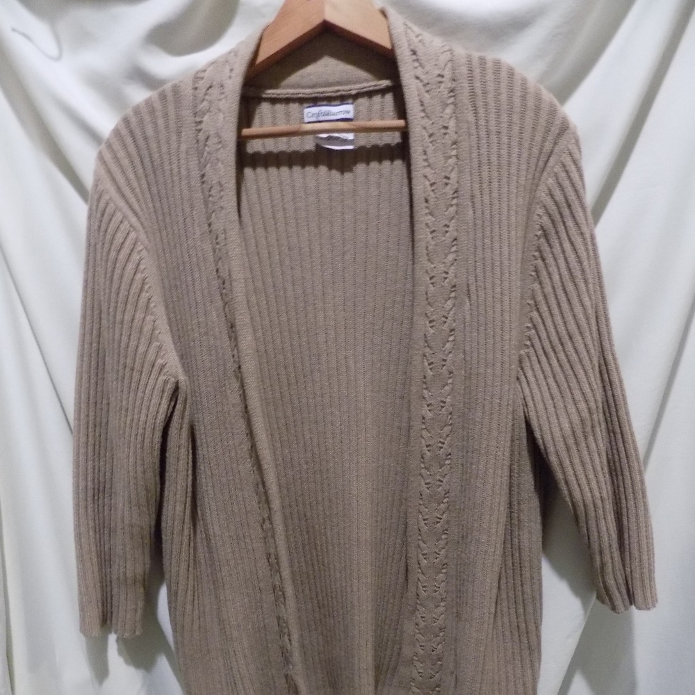 Croft & Barrow Open Cardigan Sweater